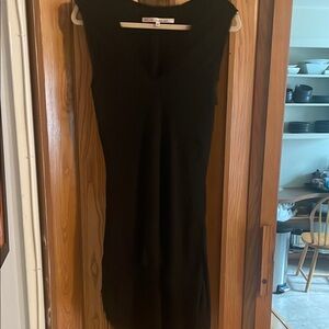 Rachel Roy Black Sleeveless dress with roughed edges